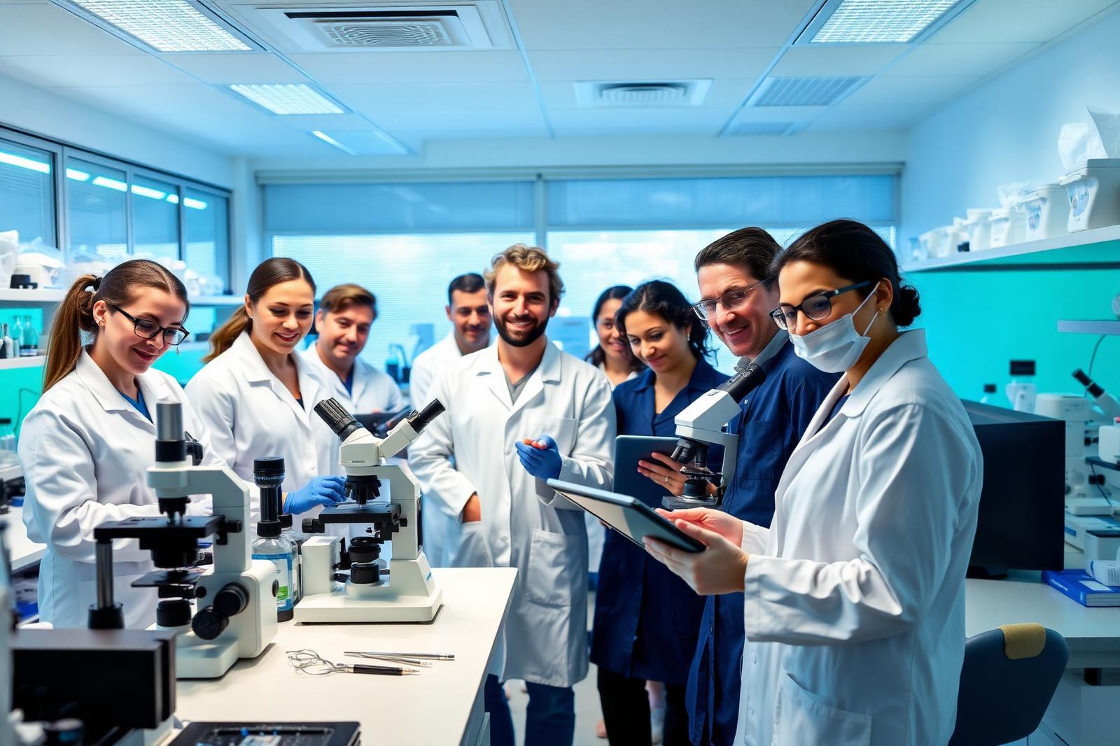 GeneRX Clinic Research team in their lab